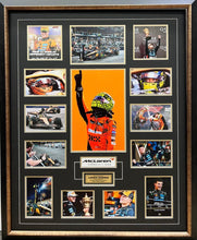 Load image into Gallery viewer, LANDO NORRIS Signed McLaren F1 Team Photo Collage Display

