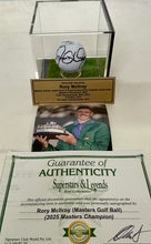 Load image into Gallery viewer, RORY McILROY “2025 Masters Champion” Signed Masters Golf Ball in Display Box
