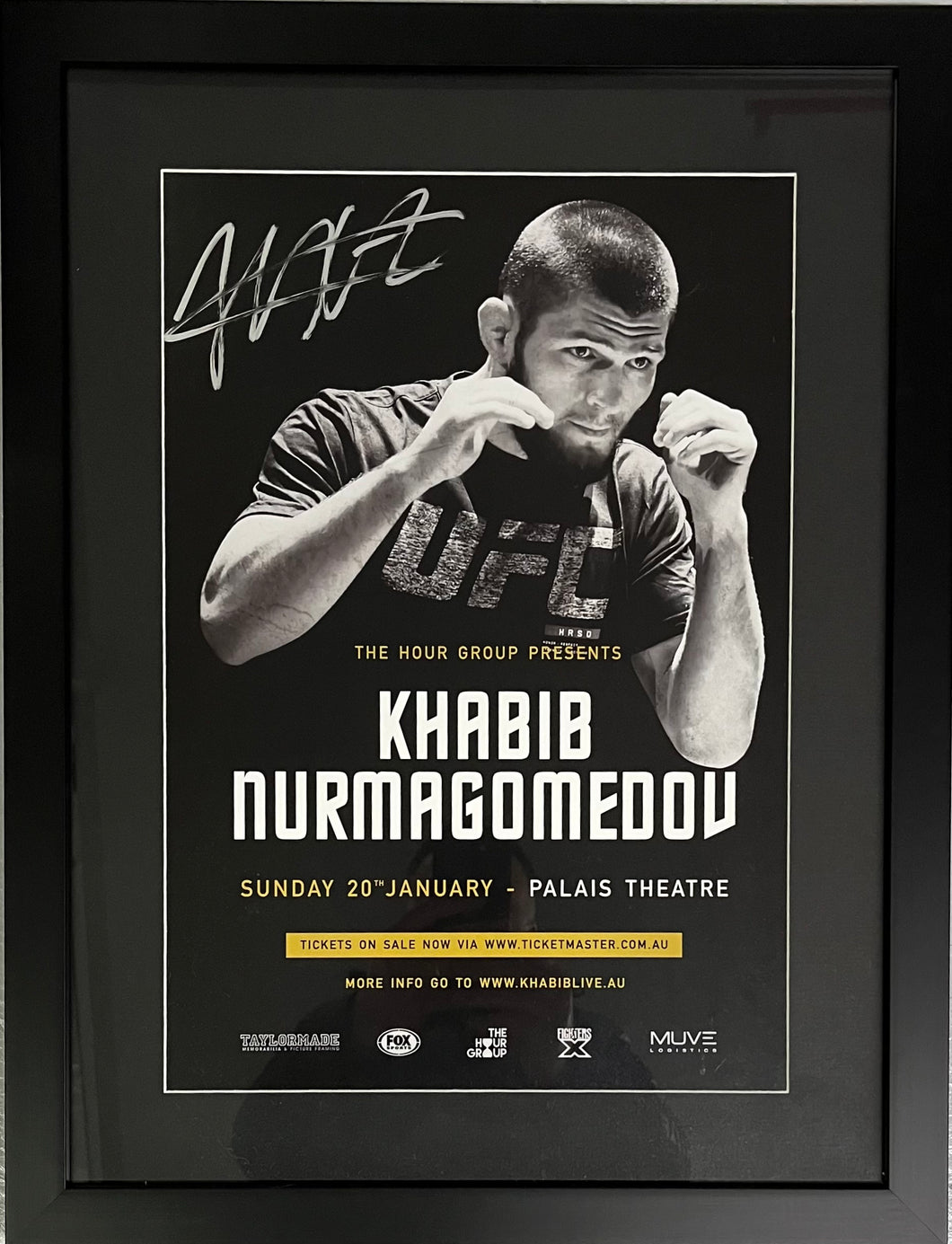 KHABIB NURMAGOMEDOV Signed Poster Display