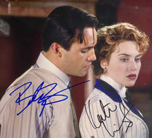 Load image into Gallery viewer, TITANIC - LEONARDO DiCAPRIO, KATE WINSLET &amp; BILLY ZANE Signed Photos &amp; Film Cell Collage Display
