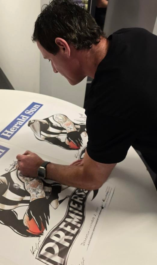 DANE SWAN & ALAN DIDAK Signed 2010 Premiers WEG Poster Display