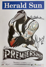Load image into Gallery viewer, DANE SWAN &amp; ALAN DIDAK Signed 2010 Premiers Mark Knight Poster Display
