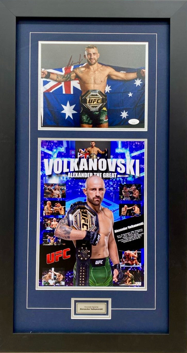 ALEX VOLKANOVSKI Signed UFC Photo Display