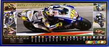 Load image into Gallery viewer, VALENTINO ROSSI Signed MotoGP Jersey &amp; Championship Print

