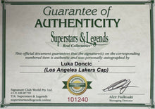 Load image into Gallery viewer, LUKA DONCIC Signed "Lakers" Cap &amp; Photo Collage Display
