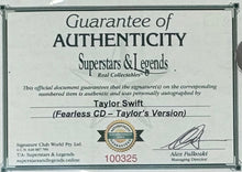 Load image into Gallery viewer, TAYLOR SWIFT Signed Fearless CD Collage Display1
