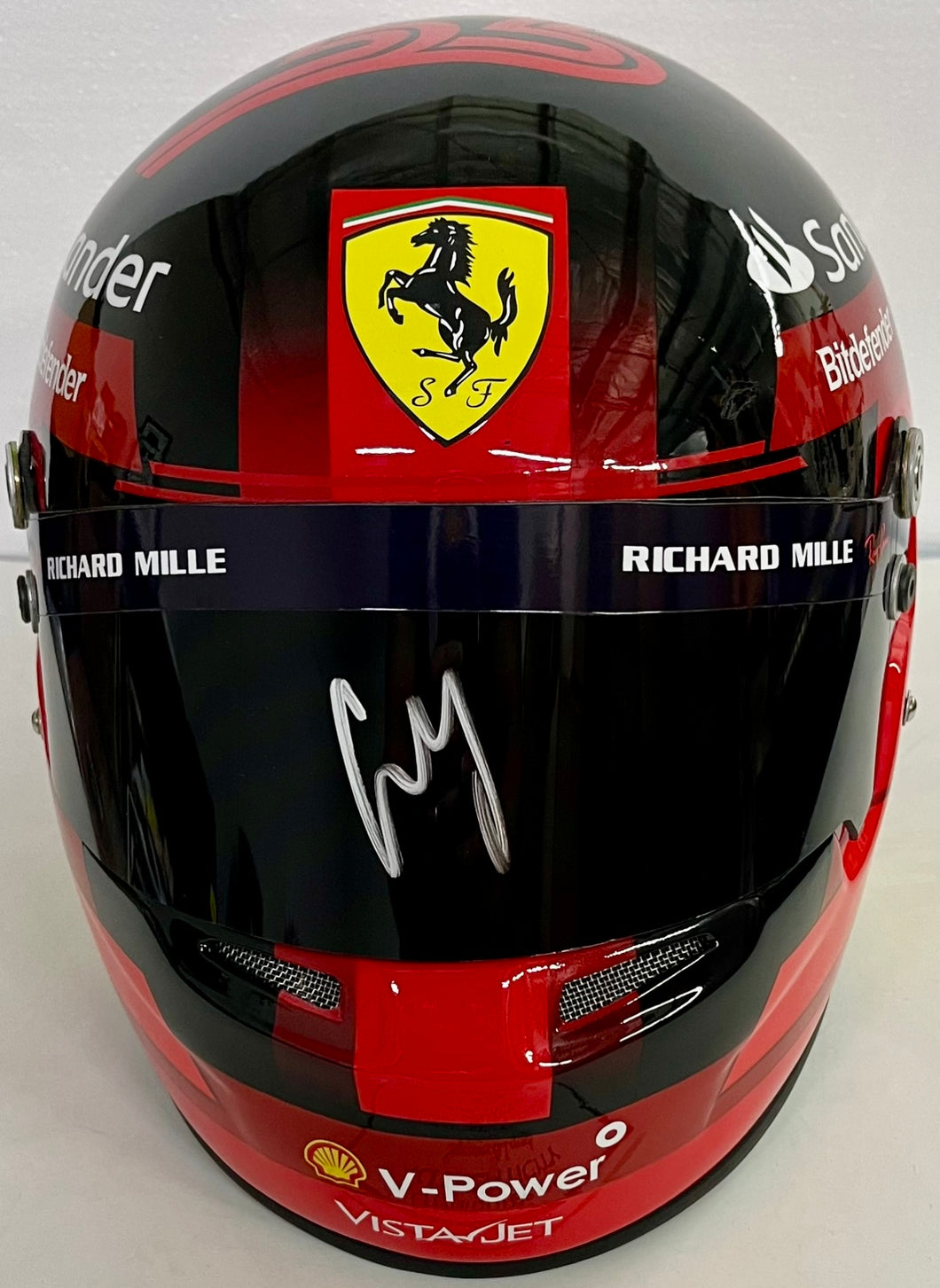 CARLOS SAINZ Signed Scuderia Ferrari F1 Helmet