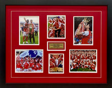Load image into Gallery viewer, DECLAN RICE, BUKAYO SAKA &amp; MIKEL ARTETA “Champions 2025/26” Signed Arsenal Photos Collage Display
