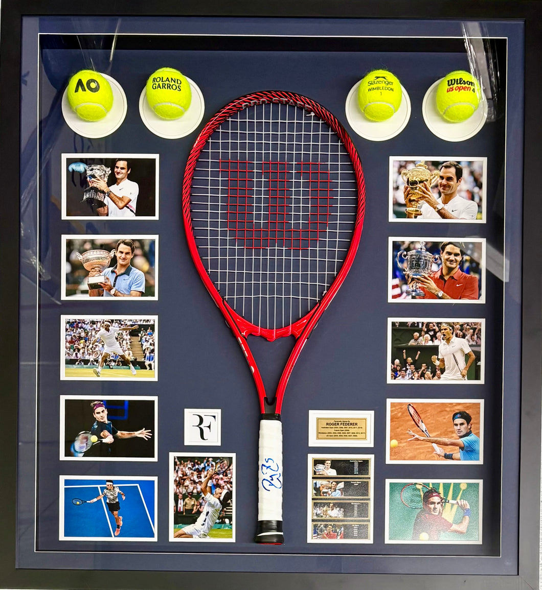 ROGER FEDERER AUTOGRAPH COLLECTION【限定】 2004 Federer Wimbledon Final Racket Nets Six-Figure Price