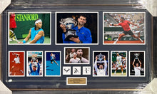 Load image into Gallery viewer, ROGER FEDERER, RAFAEL NADAL &amp; NOVAK DJOKOVIC Signed Photos Collage Display1
