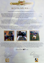 Load image into Gallery viewer, KEVIN MURRAY Signed Fitzroy Lions &quot;Bulldog&quot; Jamie Cooper Print Display
