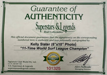 Load image into Gallery viewer, KELLY SLATER Signed Photo Collage Display
