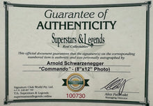 Load image into Gallery viewer, COMMANDO - Arnold Schwarzenegger Signed Photo &amp; Poster Display
