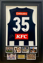 Load image into Gallery viewer, NICK DAICOS “2023 Premiers” Signed Collingwood Jumper Display
