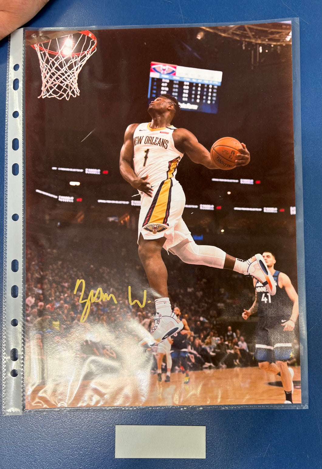 ZION WILLIAMSON Signed 