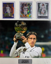 Load image into Gallery viewer, LUKA MODRIC Signed Real Madrid Photo &amp; Cards Collage Display
