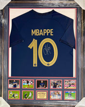 Load image into Gallery viewer, KYLIAN MBAPPE Signed France Jersey &amp; Photo Collage Display
