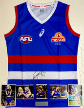 Load image into Gallery viewer, MARCUS BONTEMPELLI Signed Western Bulldogs Jumper Display
