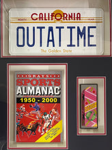Load image into Gallery viewer, BACK TO THE FUTURE - Michael J Fox &amp; Christopher Lloyd Signed Photo &amp; Film Props Display

