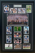 Load image into Gallery viewer, NICK DAICOS,SCOTT PENDLEBURY, BOBBY HILL, DARCY MOORE, BRAYDEN MAYNARD, JEREMY HOWE, JACK CRISP, JAMIE ELLIOTT, STEELE SIDEBOTTOM &amp; BEAU McCREERY “2023 Premiers” Signed Photo Collage Display
