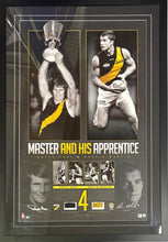 Load image into Gallery viewer, ROYCE HART &amp; DUSTIN MARTIN “Master And The Apprentice” Signed Lithograph Display
