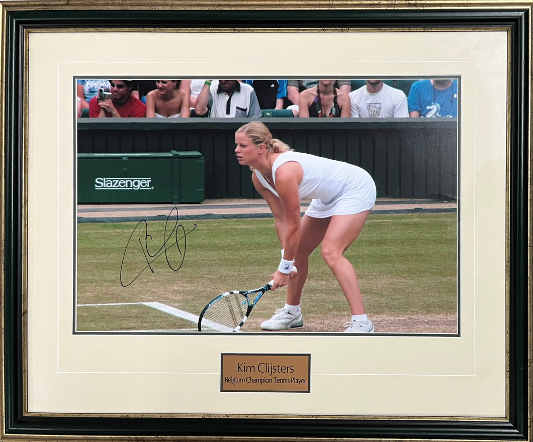 KIM CLIJSTERS Signed Photo Display