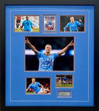 Load image into Gallery viewer, ERLING HAALAND Signed Manchester City Photo Collage Display
