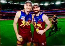 Load image into Gallery viewer, BRISBANE LIONS “2025 Premiers” Team Signed Photos &amp; Poster Collage Display

