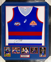 Load image into Gallery viewer, MARCUS BONTEMPELLI Signed Western Bulldogs Jumper Display
