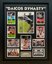 Load image into Gallery viewer, NICK, JOSH &amp; PETER DAICOS Signed Collingwood Photo Collage Display
