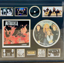 Load image into Gallery viewer, METALLICA - JAMES HETFIELD, LARS ULRICH, KIRK HAMMETT &amp; JASON NEWSTED Signed Promo Flat &amp; Disc Display
