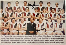 Load image into Gallery viewer, DARREL BALDOCK &amp; ALLAN JEANS Signed “1966 Premiers&quot; Photo &amp; Poster Display
