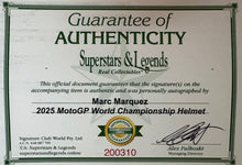 Load image into Gallery viewer, MARC MARQUEZ Signed 2025 World Championship Helmet
