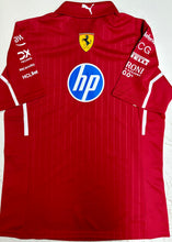 Load image into Gallery viewer, LEWIS HAMILTON &amp; CHARLES LECLERC Signed F1 Scuderia Ferrari Shirt1
