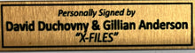 Load image into Gallery viewer, X-FILES - DAVID DUCHOVNY &amp; GILLIAN ANDERSON Signed Photo Collage Display
