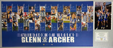 Load image into Gallery viewer, GLENN ARCHER Signed Photo &amp; “Kangaroos Evolution of a Legend” Print
