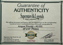 Load image into Gallery viewer, ACDC - ANGUS YOUNG Signed Photo &amp;  Poster Collage Display
