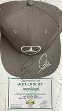 Load image into Gallery viewer, LEWIS HAMILTON Signed Mercedes F1 Team Cap &amp; Championship Print
