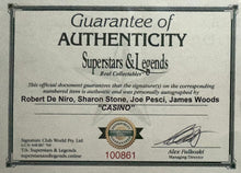 Load image into Gallery viewer, CASINO - ROBERT DE NIRO, JOE PESCI, SHARON STONE &amp; JAMES WOODS Signed Photos Collage Display
