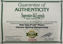 Load image into Gallery viewer, NATE DIAZ Signed Photo Display
