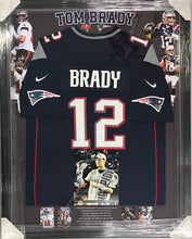 Load image into Gallery viewer, TOM BRADY Signed Photo &amp; Jersey Display
