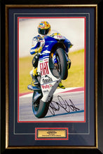 Load image into Gallery viewer, VALENTINO ROSSI Signed 12”x18” Photo Display
