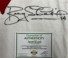 Load image into Gallery viewer, Unframed BOB SKILTON “3-Time Brownlow Medallist&quot; Signed Swans Jumper
