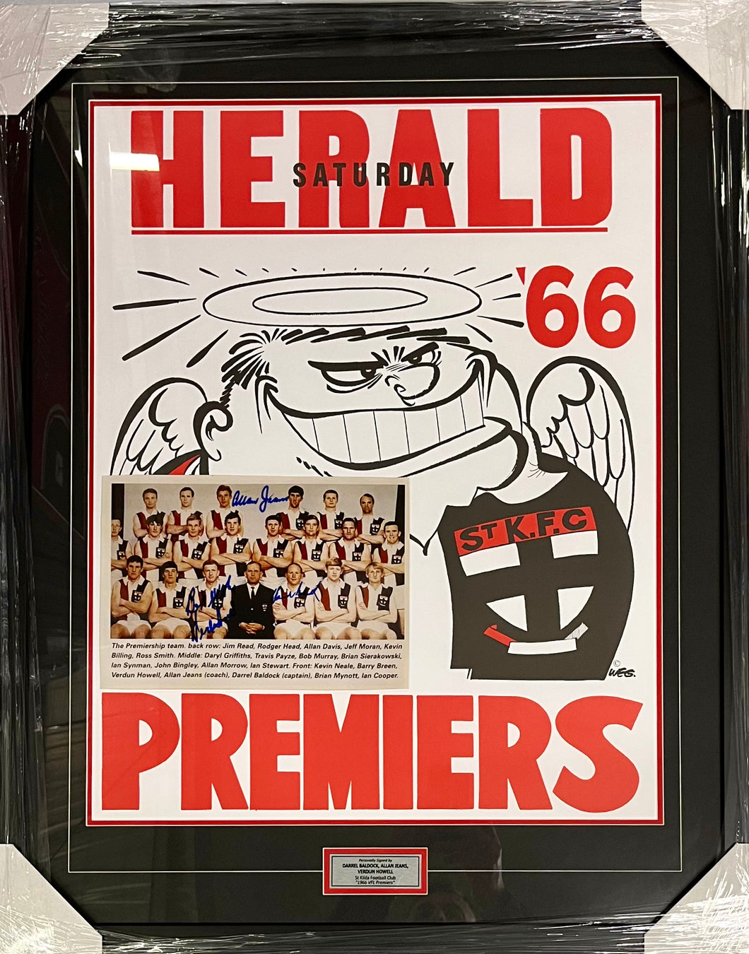 DARREL BALDOCK, ALLAN JEANS & VERDUN HOWELL Signed “1966 Premiers