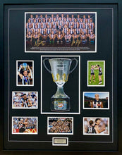 Load image into Gallery viewer, NICK DAICOS, SCOTT PENDLEBURY &amp; CRAIG MCRAE “2023 Premiers” Signed Photo Collage Display
