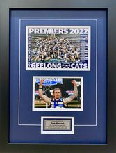Load image into Gallery viewer, TOM STEWART “2022 Premiers” Signed Photo Collage Display
