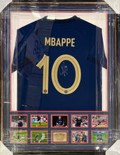 Load image into Gallery viewer, KYLIAN MBAPPE Signed France Jersey &amp; Photo Collage Display
