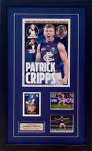 Load image into Gallery viewer, PATRICK CRIPPS Signed Football Card &amp; Photo Collage Display
