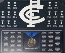 Load image into Gallery viewer, Carlton “Glory Days” 88 Premiership Players Signed Jumper Display

