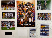 Load image into Gallery viewer, ANGE POSTECOGLOU &amp; GUGLIELMO VICARIO “Europa Champions 2024/25” Signed Tottenham Photos Collage Display
